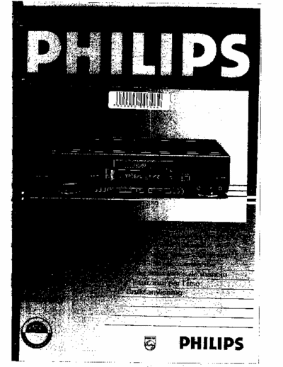 Philips DCC951 User Manual for DigitalCompactCasette deck